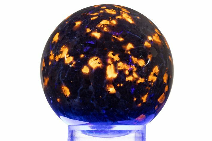 Fluorescent Polished Sodalite-Syenite Sphere - China #319375